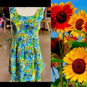 Evan Picone Vintage Style Ditsy Summer Floral Barbie 50’s Figure Fit LovelyDress